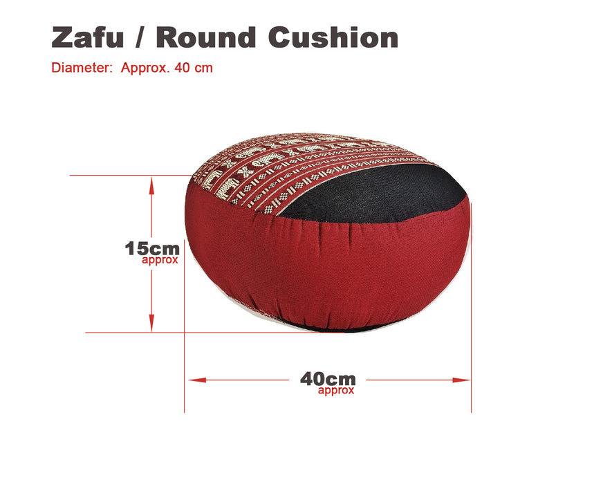 Kapok Filled Zafu Ottoman Pouf Pouffe Round Meditation Cushion Floor Seat Thai AU STOCK