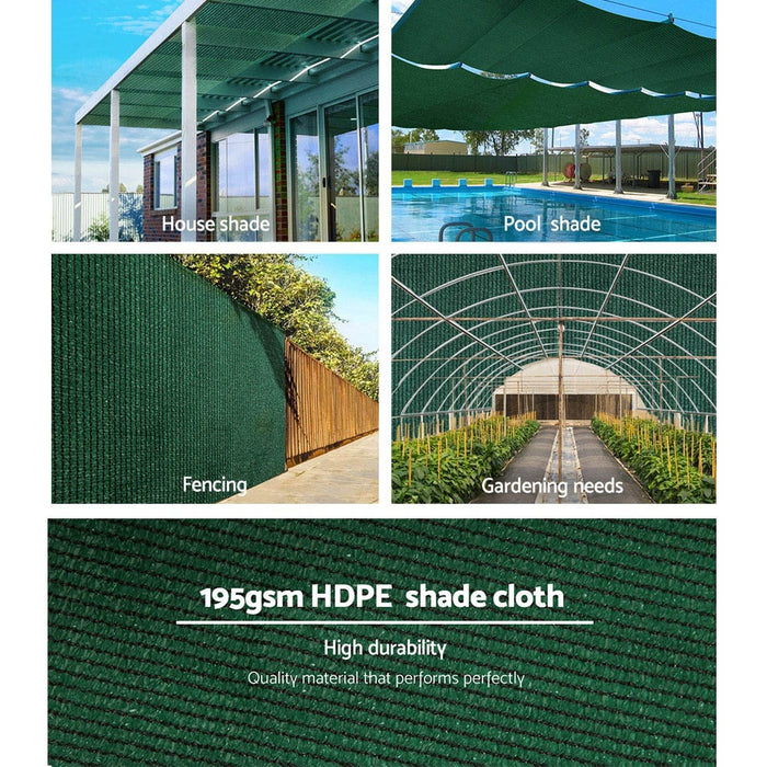 Instahut 90% Shade Cloth 1.83x20m Shade Cloth Sail Heavy Duty Shadecloth Garden Mesh Roll GR
