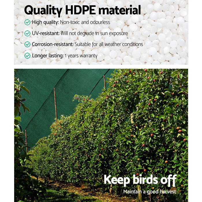 Instahut 90% Shade Cloth 1.83x20m Shade Cloth Sail Heavy Duty Shadecloth Garden Mesh Roll GR