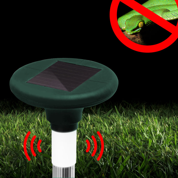 Gardeon Snake Repeller Set Of 20 Multi Pulse Solar LED Plus Ultrasonic Pest Rodent