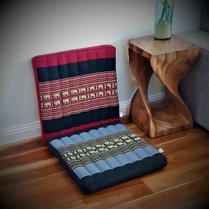 Thai Red Elephent Kapok Cotton Handmade Handmade Thailand Meditation Cushion Yoga Seat