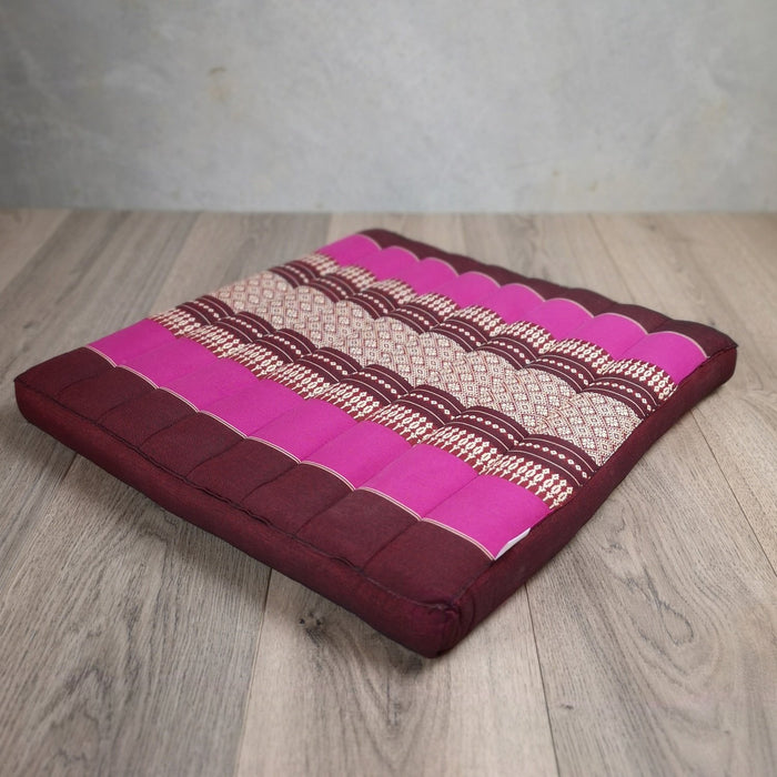 Thai Pink Kapok Cotton Handmade Handmade Thailand Meditation Cushion Yoga Seat