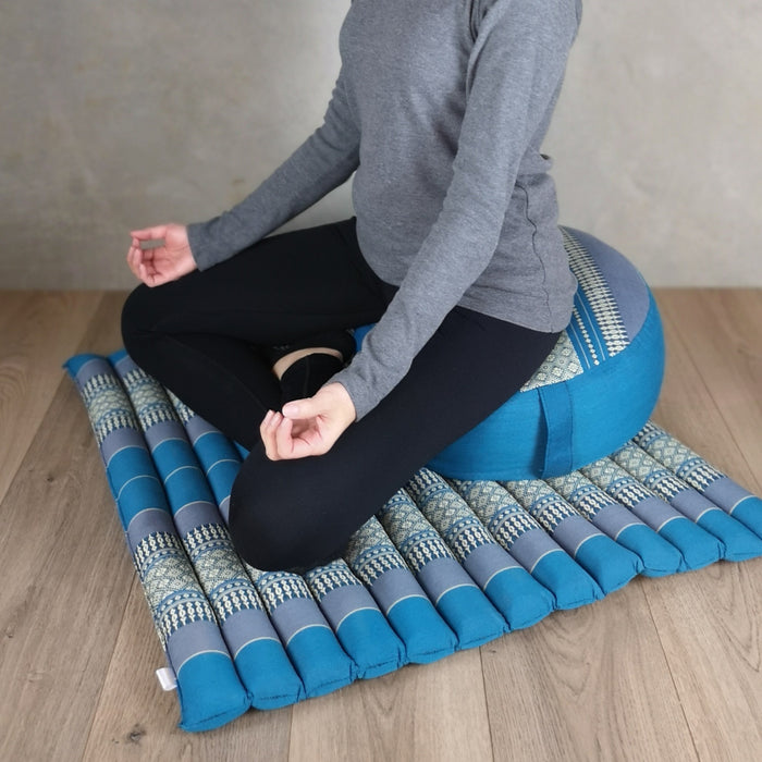 Thai Handmade 100% Kapok Cotton Zafu & Zabuton Meditation Set 5 Colour
