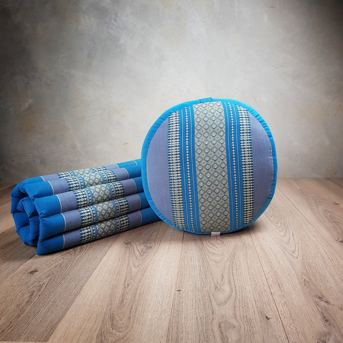Thai Handmade 100% Kapok Cotton Zafu & Zabuton Meditation Set 5 Colour