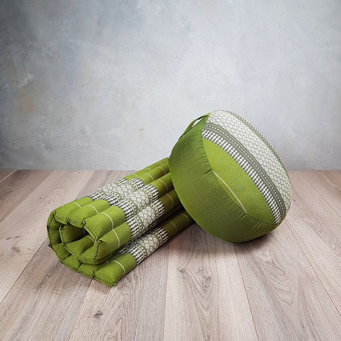 Thai Handmade 100% Kapok Cotton Zafu & Zabuton Meditation Set 5 Colour