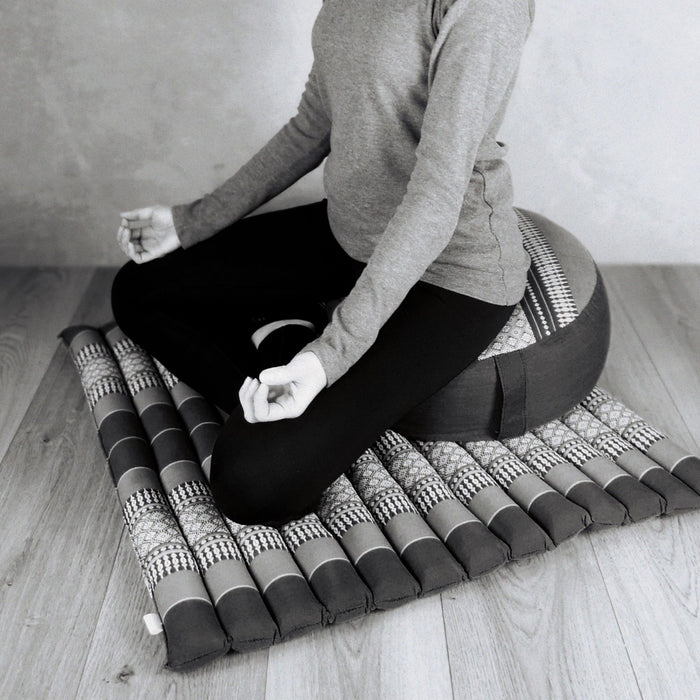 Thai Handmade 100% Kapok Cotton Zafu & Zabuton Meditation Set 5 Colour