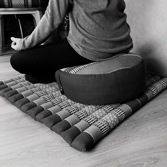 Thai Brown Handmade 100% Kapok Cotton Zafu & Zabuton Meditation Set 5 Colours
