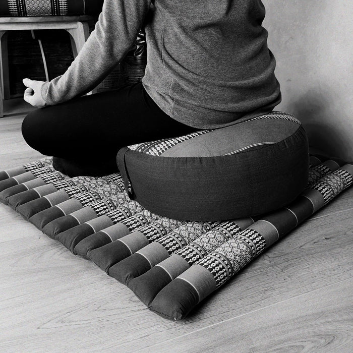 Thai Handmade 100% Kapok Cotton Zafu & Zabuton Meditation Set 5 Colour