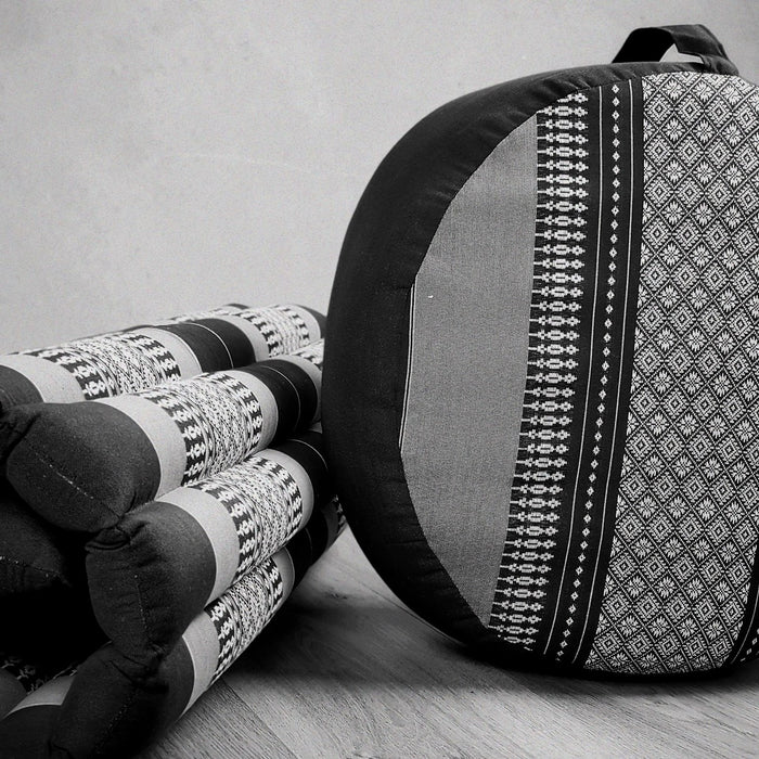 Thai Handmade 100% Kapok Cotton Zafu & Zabuton Meditation Set 5 Colour