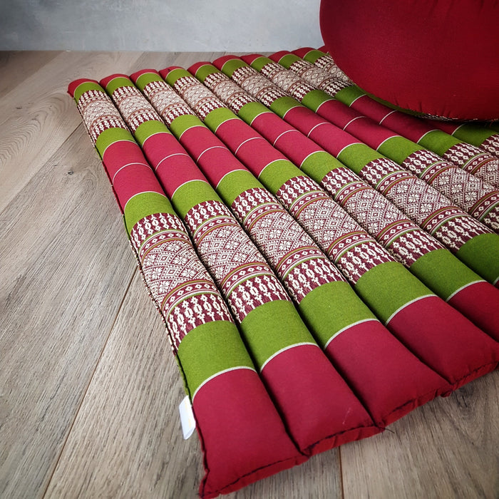 Thai Handmade 100% Kapok Cotton Zafu & Zabuton Meditation Set 5 Colour