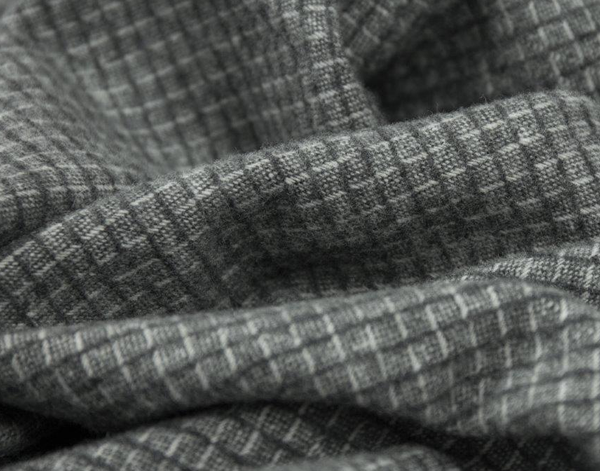 Chiswick Throw - Merino Wool/Cashmere Blanket Skillfully Woven in Europe Skin-safe - Grey