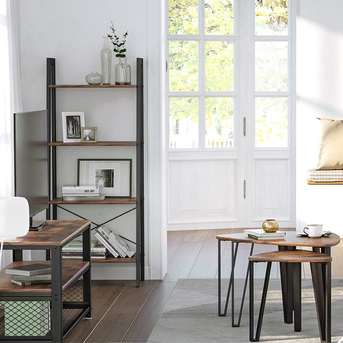 Vintage Nesting Coffee Table Set of 3 Imaginative Play Adorable Space-saving Tiny House Trend