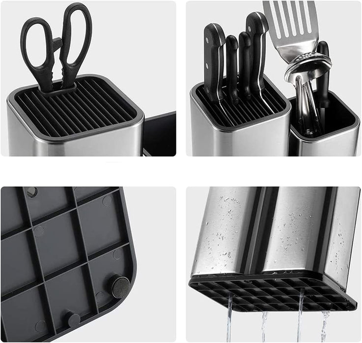 2 in 1 Food-grade High-quality  Stainless Steel Knife Holder For Kitchen