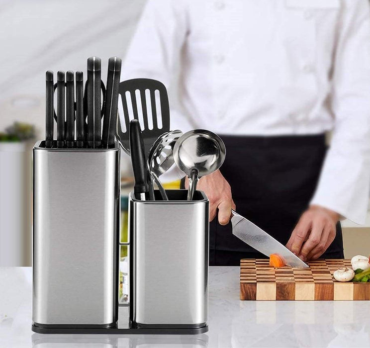 2 in 1 Food-grade High-quality  Stainless Steel Knife Holder For Kitchen