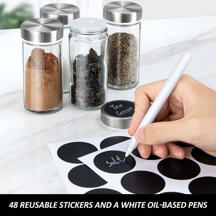 Rotating Spice Rack Organizer With 20 Pieces Jars For Kitchen