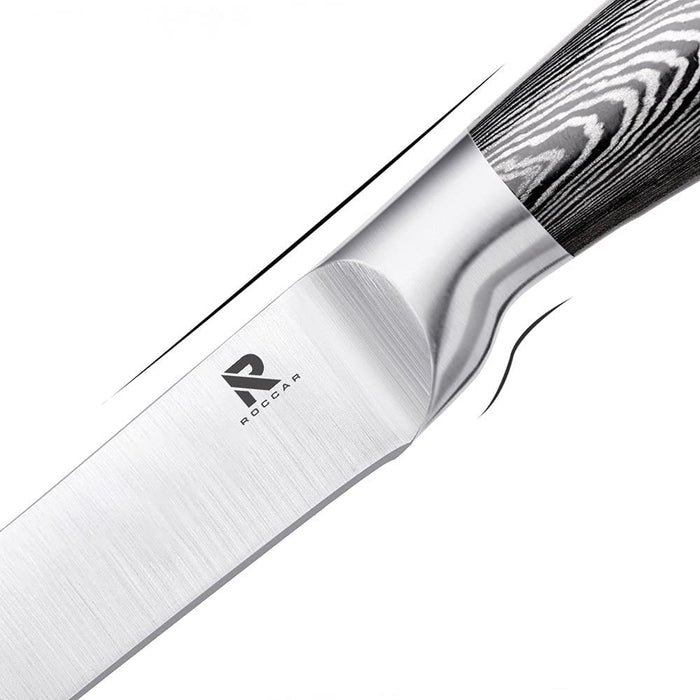 8 Stainless Steel Knives Set Kitchen With Wooden wood pattern Handle (Silver) AU STOCK
