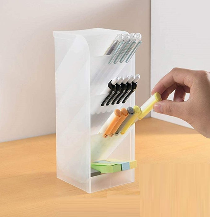 2 Pack Desktop Storage For Office And School Clear Colors