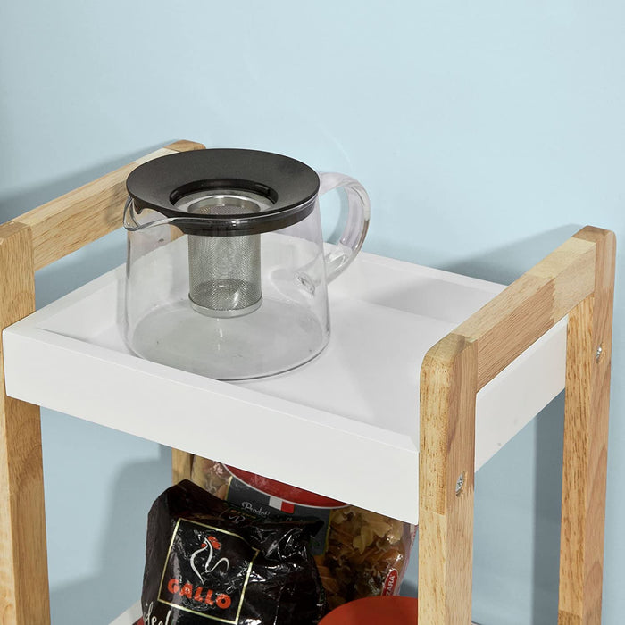 3-Tier White Storage Bathroom Shelf Caddy Shelf Storage Rack Basket Holder Organiser Shelves