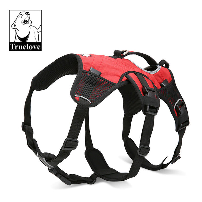 Truelove No-Pull Dog Sleek Sports  Puppy Backpack Red S