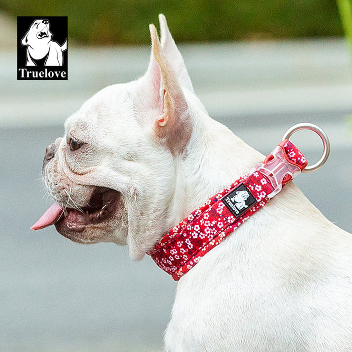 Truelove Front Range Outdoor Handle Puppy Dog Floral Collar Poppy Red 2XL