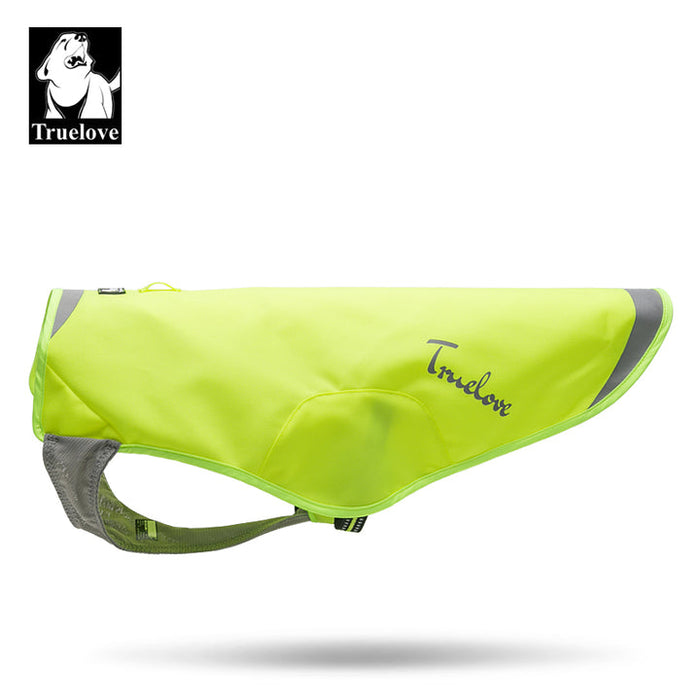 True Love Dog Doggie Waterproof Dupont Puppy Track Jacket Neon Yellow  M