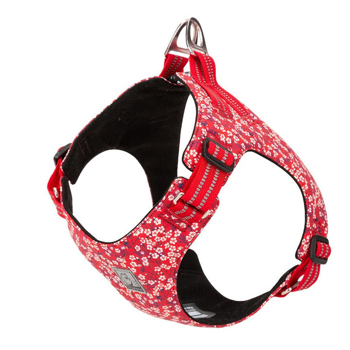 Truelove No-Pull Dog Sleek Sports  Puppy Floral Doggy Harness Red XL