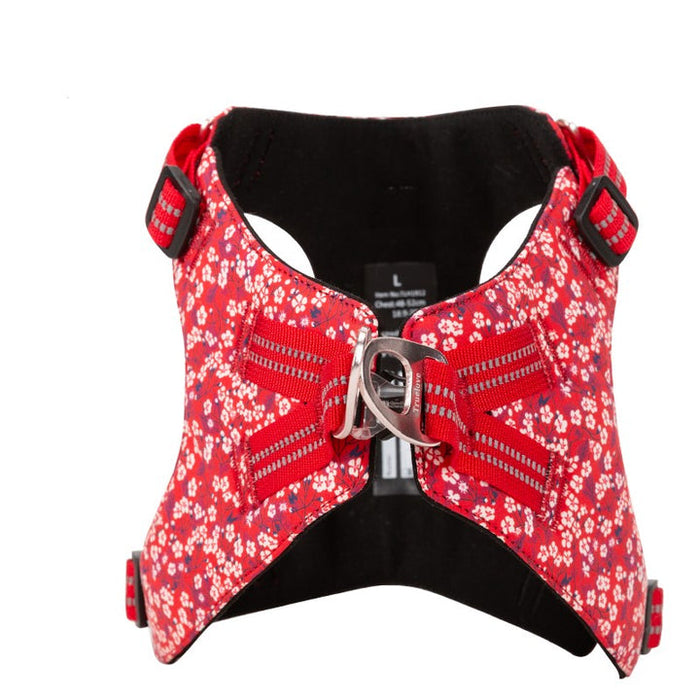 Truelove No-Pull Dog Sleek Sports  Puppy Floral Doggy Harness Red 3XS