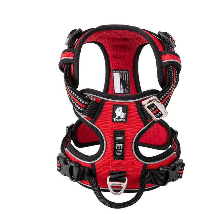 Truelove Adventurer Dog Doggie Adjustable No Pull Harness Red L