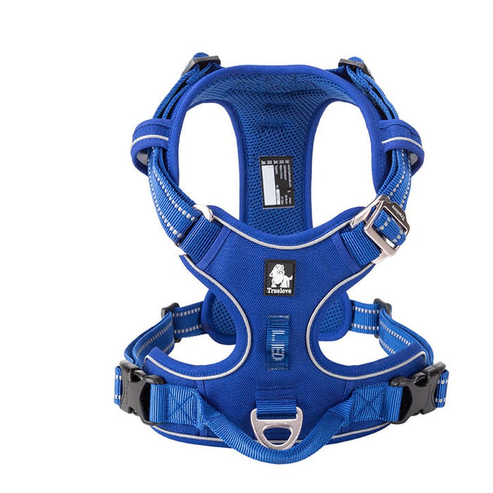 Truelove Adventurer Dog Doggie Adjustable No Pull Harness Royal Blue L