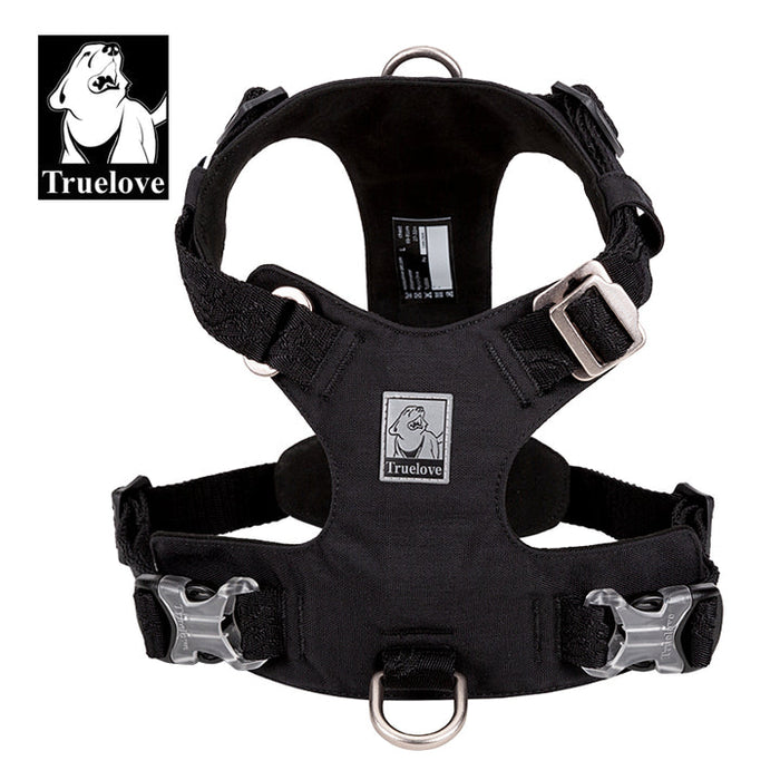Truelove No-Pull Dog Sleek Sports  PuppyLightweight Harness Black L