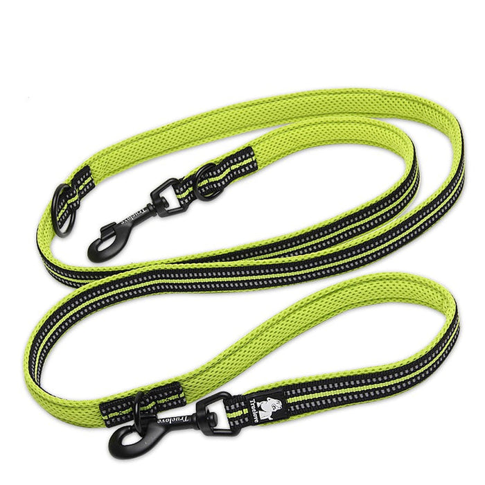Truelove 7 in 1 Multi-function Adjustable Dog Function Leash Neon Yellow M