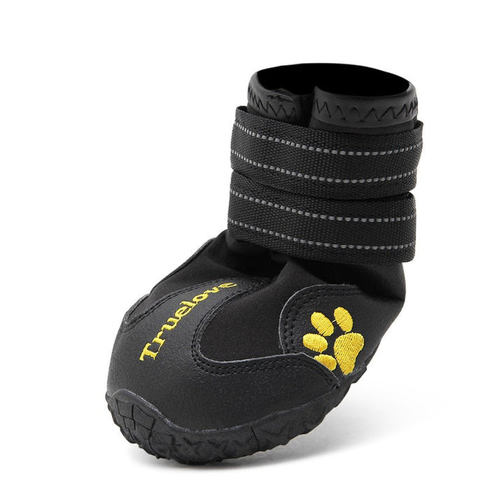 True Love Weatherproof  Doggie Shoes Velcro Straps  OutdoorBlack Size 1