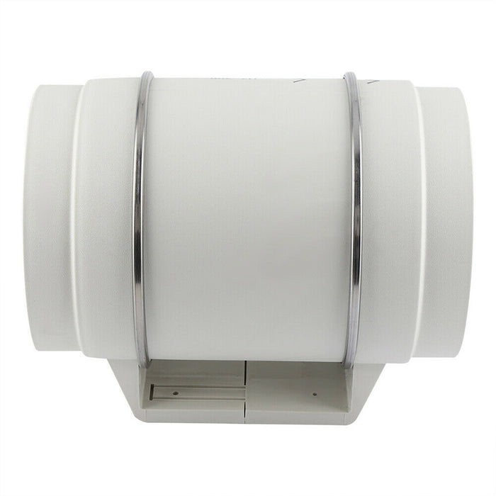8" Inch Silent Extractor Fan Duct Hydroponic Inline Exhaust Vent Industrial - White