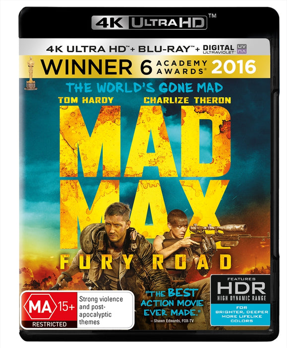 Mad Max - Fury Road UHD Used Very Good 4K UHD Blu-ray With Blu-Ray, Ultimate Ed, 4K Master