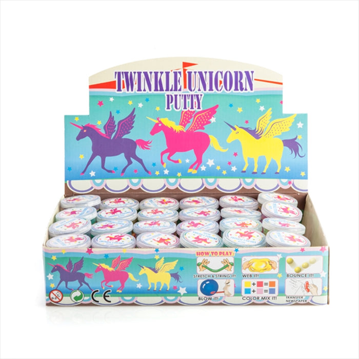 Twinkle Unicorn Putty UNICORN MAGIC tube With figure Glitter Twinkle Putty Glitter Slime Gifts&fun (SENT AT RANDOM)