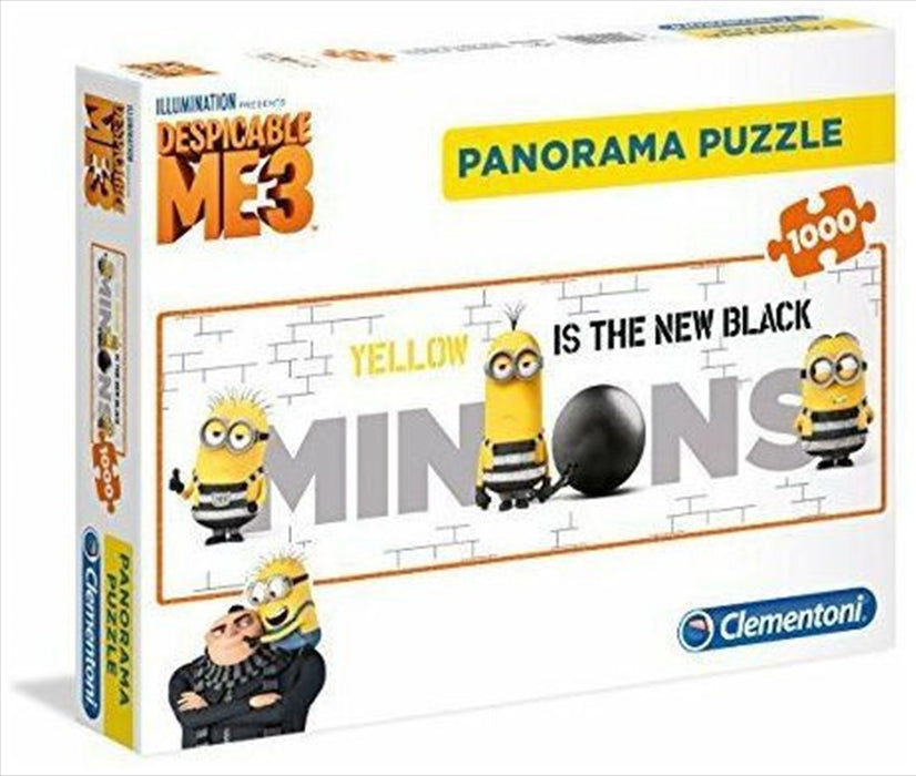 Clementoni Puzzle Minions Panorama 1000 Pieces  Jigsaw Puzzle Kids Fun Adult Toy Gift 1000pc
