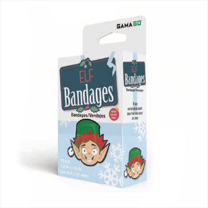 Elf Christmas Bandages William Valentine 18pcs 2in x 1.6in(50mm x 41mm)