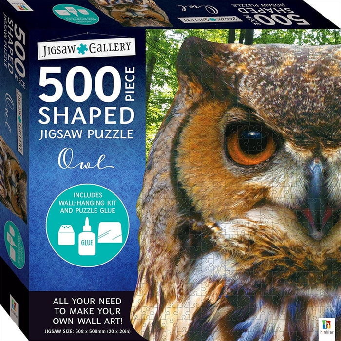 Owl 500 Piece Shaped Jigsaw Puzzle OWL Hinkler Books Ages 6+ and Up