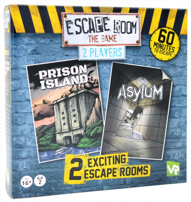 Escape Room the Game 2 Players Board Game Identity Games Adventure 1: Prison Island Adventure 2: Asylum