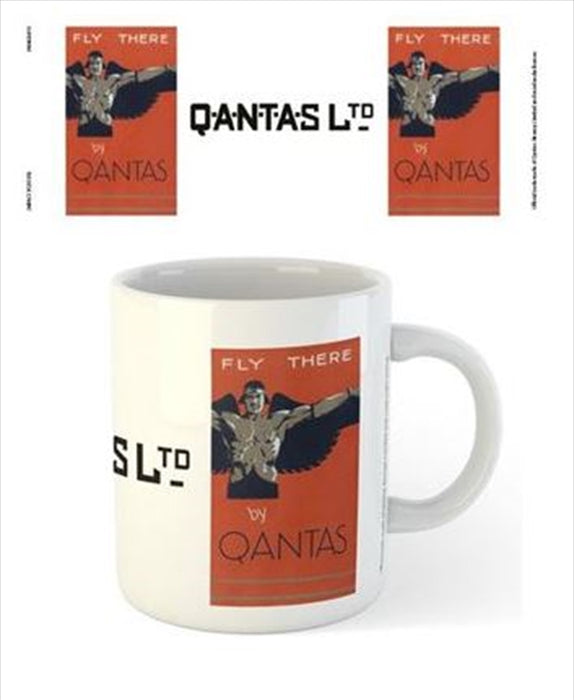 Qantas - Fly There by Qantas 1929 Tea and Coffee Mug Home Office Best Gift  Tea Cup Novelty Gift