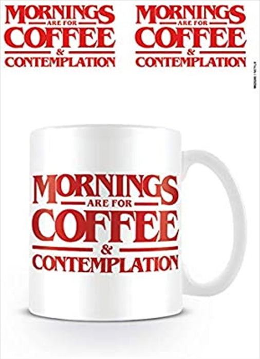 Stranger Things - Coffee And Contemplation mug Funny Coffee Tea Mug