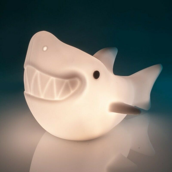Lil Dreamers Shark Soft Touch Led Light Lamp Cute Happy Shark Light Touch Sensitive Soft Silicone