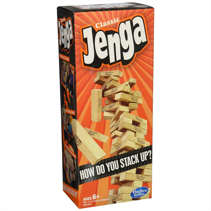 Jenga Classic Mini Board Game Hasbro Family Gaming Night Table Kids Children Fun