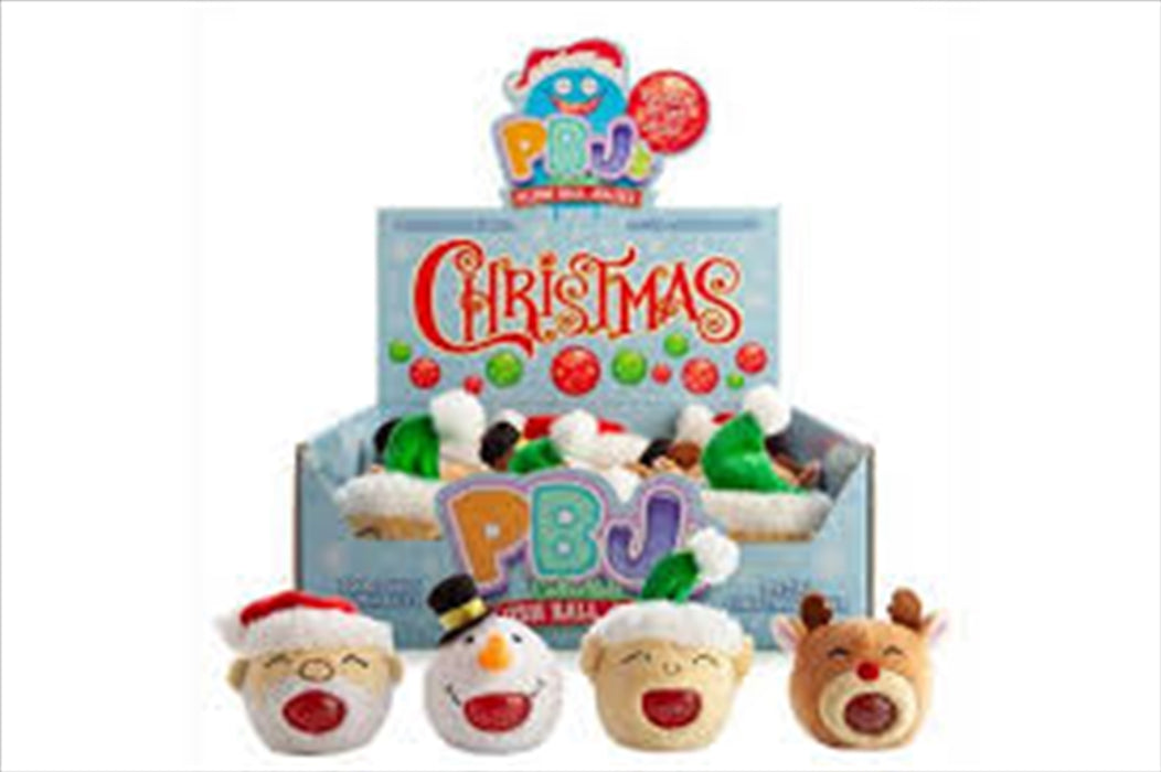 Soft & Fuzzy Round Christmas Squishy Plush Ball Jellies Christmas Characters Xmas Theme Toy Gift- (SELECTED AT RANDOM)