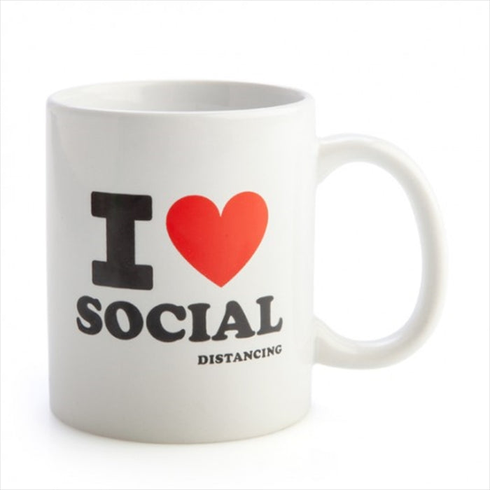 I Heart Social Distancing Coffee Mug Tea and Coffee Mug Home Office Best Gift  Tea Cup Novelty Gift