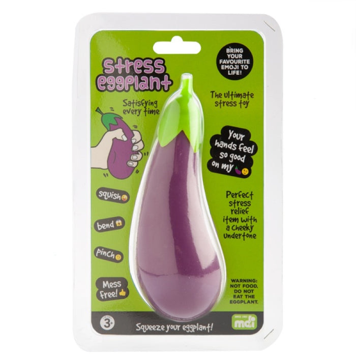 MDI Stress Relief Eggplant Stress Toy Perfect Stress Relief Item wiht A Cheeky Underfone Squeeze Your Eggplant
