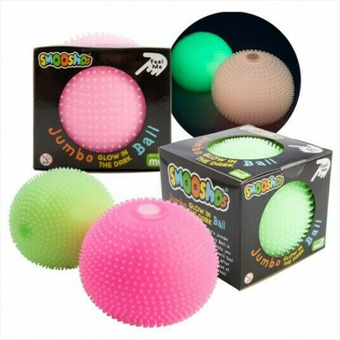 Jumbo Spiky Glow Green Ball Novelty Gift Toys Kids Toy (SENT AT RANDOM) Toy: Smooshos