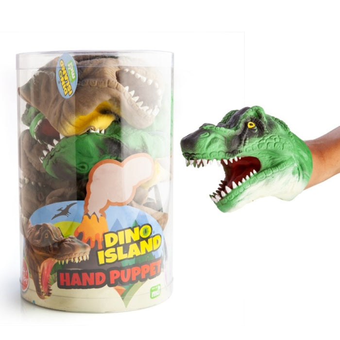 Dino Island T-Rex Hand Puppet (Chosen At Random) Toy: Hand Puppet  Gift Novelty Soft And Squishy Hand Puppet