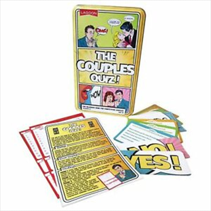 Couples Quiz Tin The Couples Quiz The Hilarious Game for Competitive Couples Lagoon in Tin Box