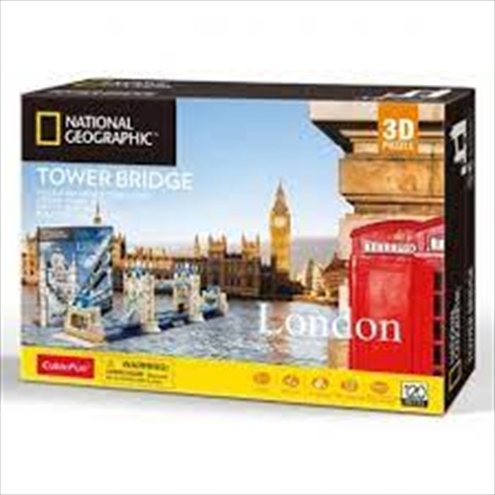 National Geographic London Tower Bridge 3D Puzzle  Puzzle: 3d National Geographic 120p 120 Piece